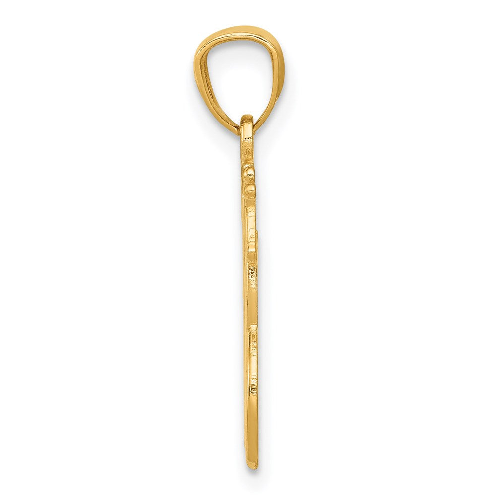 14K Polished Interlocking Giraffes Pendant - Product Photo
