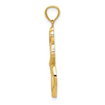 14k Polished Anchor w/Rope Pendant - Product Photo