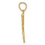 14k Diamond-cut RN Pendant - Product Photo