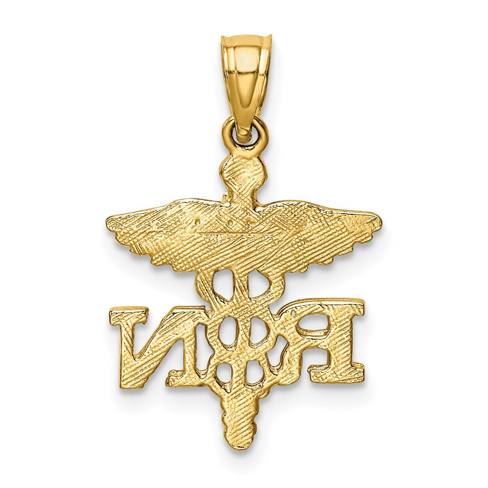 14k Diamond-cut RN Pendant - Product Photo