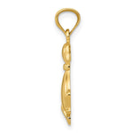14k Polished Sitting Dog Pendant - Product Photo