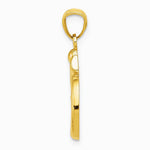 10K / 14K Yellow Gold Polished Om Symbol Pendant - Product Photo