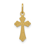 14k Polished D/C Small Cross Charm - Product Photo