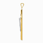 14K Two-Tone Polished Jesus Crucifix Pendant - Product Photo