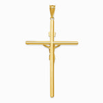 14K Two-Tone Polished Jesus Crucifix Pendant - Product Photo