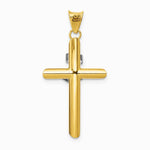 14K Two-Tone Polished Jesus Crucifix Pendant - Product Photo