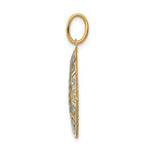 14K Two-Tone Our Lady Of Guadalupe Semi-solid Pendant - Product Photo
