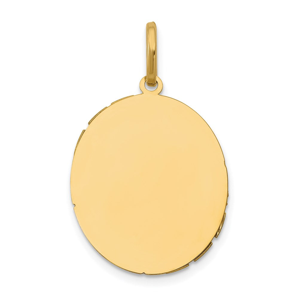 14K Two-Tone Our Lady Of Guadalupe Semi-solid Pendant - Product Photo