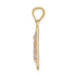 14k Two-tone w/White Rhodium D/C Lady of Guadalupe Pendant - Product Photo