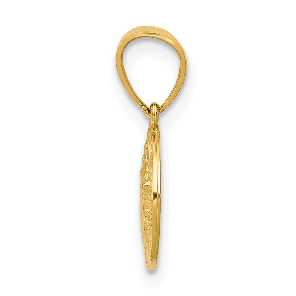 14k San Benito 2 Sided Round Small Pendant - Product Photo