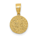 14k San Benito 2 Sided Round Small Pendant - Product Photo