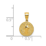 14k San Benito 2 Sided Round Small Pendant - Product Photo
