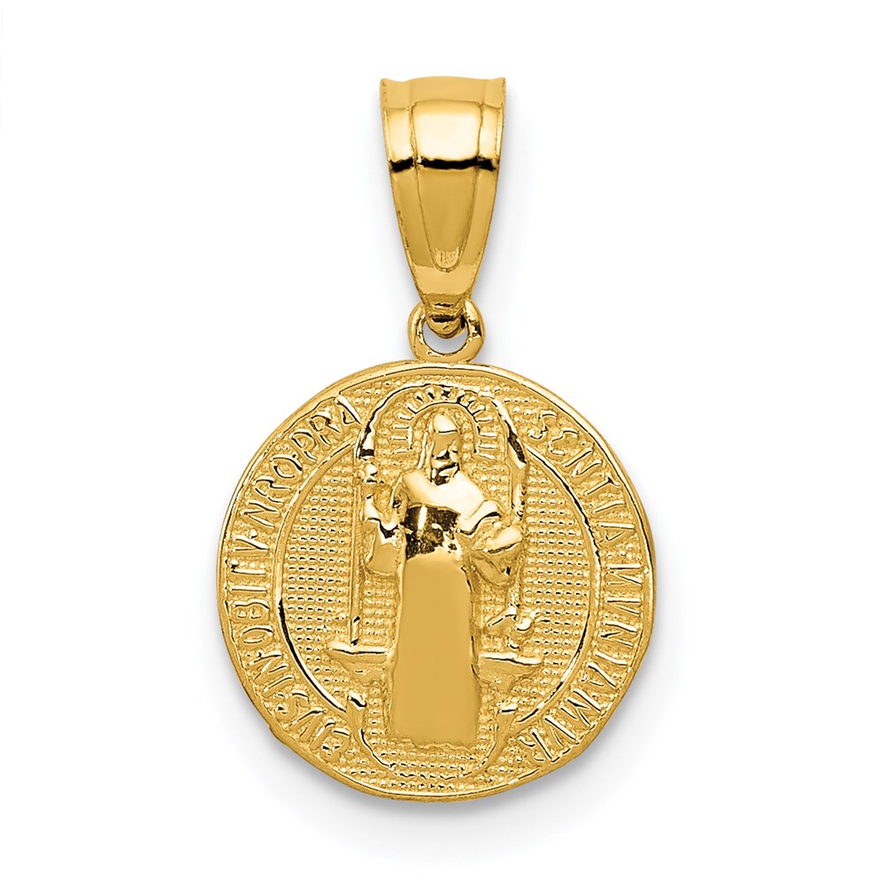 14k San Benito 2 Sided Round Small Pendant - Product Photo