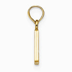 10K / 14K Yellow Gold Polished A Block Initial Charm - Product Photo