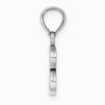 10K / 14K White Gold 10KW B Block Initial Charm - Product Photo