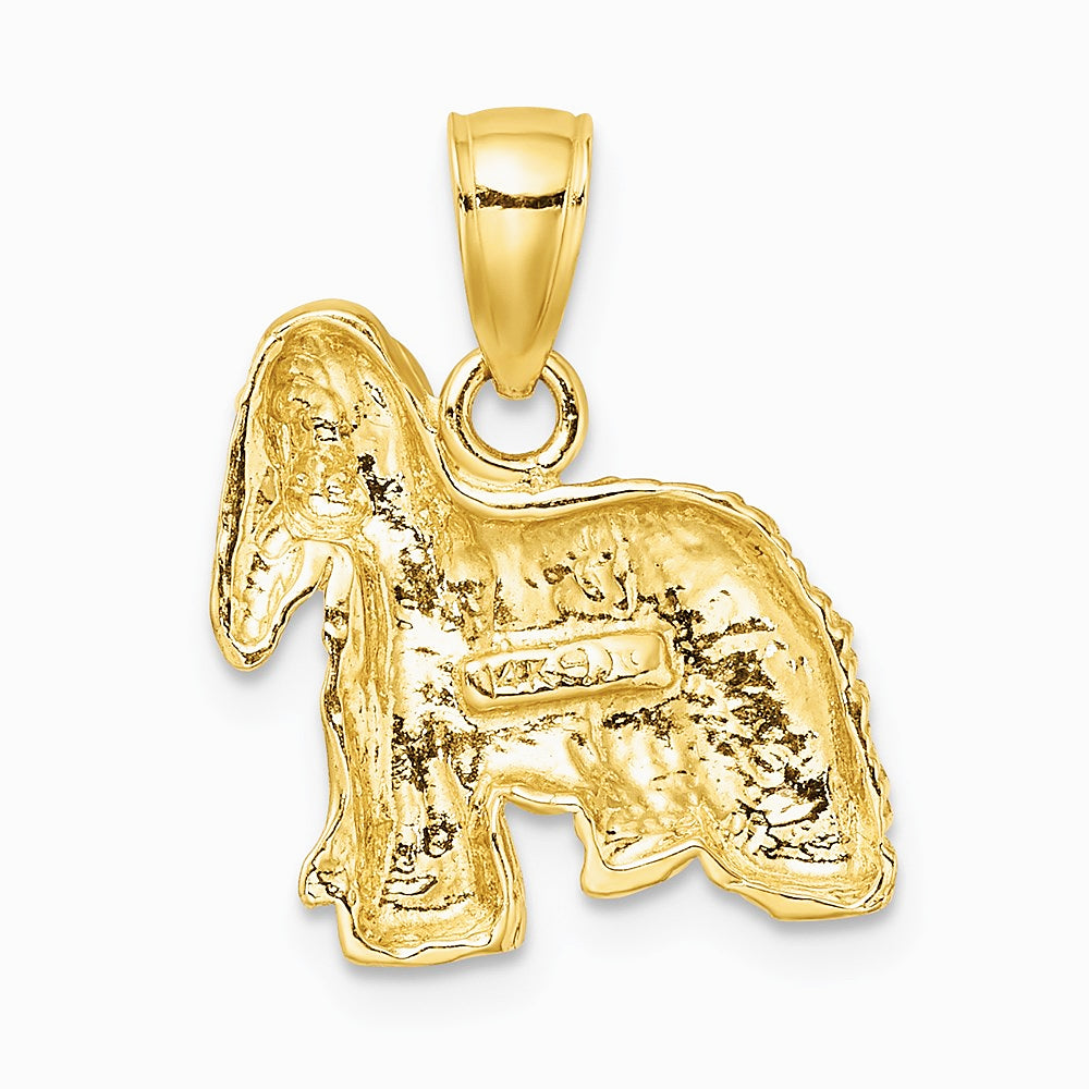 10K / 14K Yellow Gold 2-D Cocker Spaniel Dog Charm - Product Photo