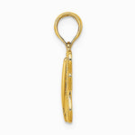 10K / 14K Yellow Gold Filigree Butterfly Charm - Product Photo