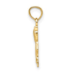 10K / 14K Yellow Gold Mini Sitting Kitten Charm - Product Photo
