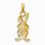 10K / 14K Yellow Gold Rabbit Charm - Product Photo