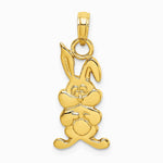 10K / 14K Yellow Gold Rabbit Charm - Product Photo