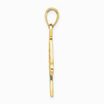 10K / 14K Yellow Gold Cut-Out Horse Head Profile Charm - Product Photo