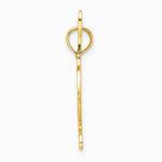 10K / 14K Yellow Gold Textured Horse Head and Shoe Charm - Product Photo