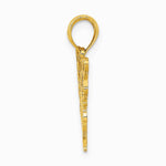 10K / 14K Yellow Gold Butterfly Charm - Product Photo