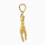 10K / 14K Yellow Gold 3-D Horse Charm - Product Photo