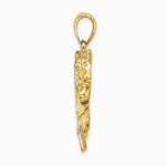 10K / 14K Yellow Gold Horse Head w/ Shoe and Crop Charm - Product Photo