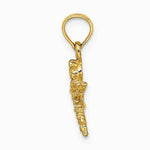 14K Yellow Gold 2-D Mini Dragonfly with Cut-out Wings Charm - Product Photo