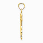 10K / 14K Yellow Gold Reversible Teddy Bear Charm - Product Photo
