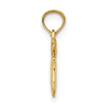 10K / 14K Yellow Gold 3-D Polished Two Kittens Charm - Product Photo