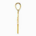 10K / 14K Yellow Gold Enameled Medical Disc Pendant - Product Photo