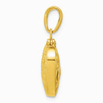 10K / 14K Yellow Gold 3-D Reversible Heart Opens Charm - Product Photo