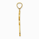 14K Yellow Gold Multi Color Enamel Dragonfly Charm - Product Photo
