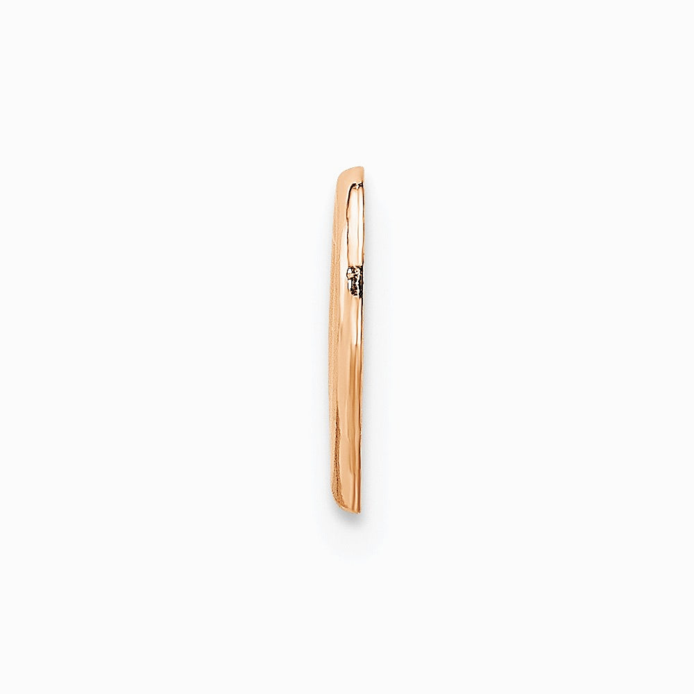 10K / 14K Rose Gold Polished Heart Chain Slide - Product Photo