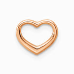 10K / 14K Rose Gold Polished Heart Chain Slide - Product Photo