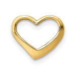 10K / 14K Yellow Gold Floating Heart Charm - Product Photo