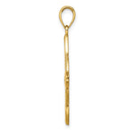 14K Yellow Gold Large Celtic Eternity Knot Charm - Product Photo
