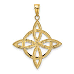 14K Yellow Gold Large Celtic Eternity Knot Charm - Product Photo
