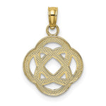 10K / 14K Yellow Gold Small Celtic Eternity Knot Circle Charm - Product Photo