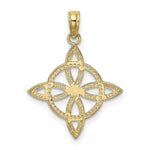 10K / 14K Yellow Gold Small Celtic Eternity Knot Charm - Product Photo