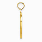 10K / 14K Yellow Gold Small Celtic Knot Heart Charm - Product Photo