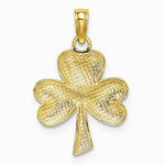 10K / 14K Yellow Gold 3-Leaf Clover Charm - Product Photo
