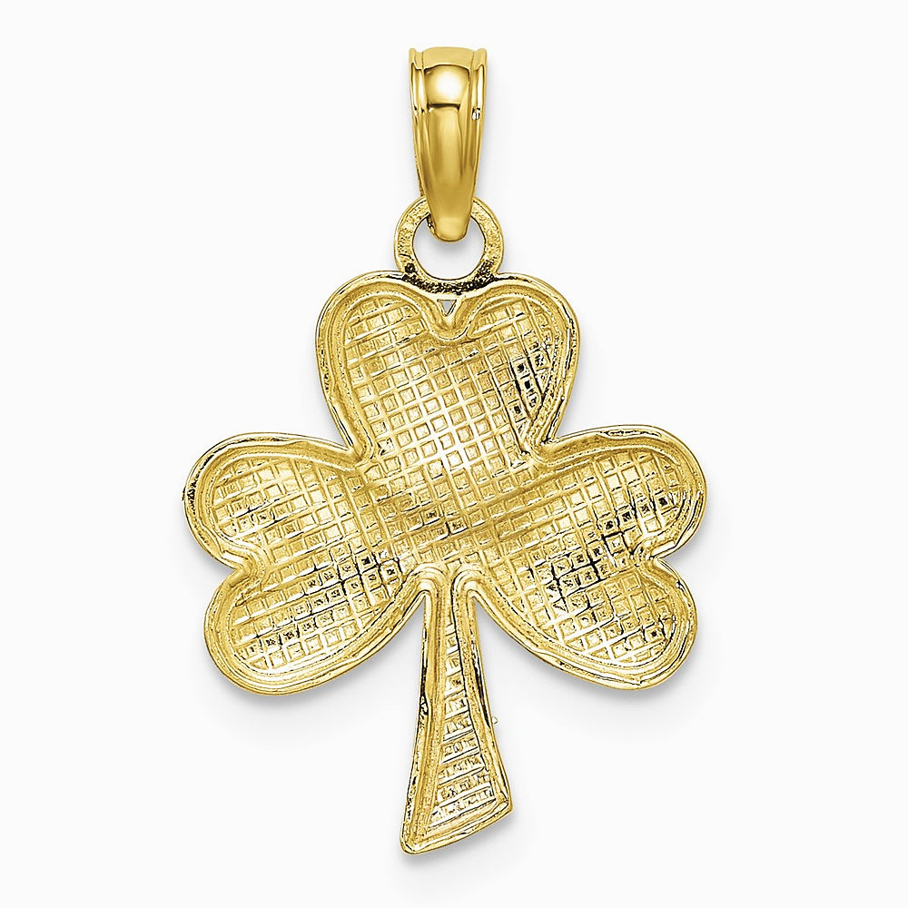 10K / 14K Yellow Gold 3-Leaf Clover Charm - Product Photo