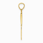 10K / 14K Yellow Gold 3-D and Polished Table Knife Charm - Product Photo