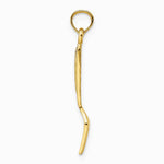 10K / 14K Yellow Gold 3-D and Polished Table Fork Charm - Product Photo