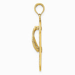 10K / 14K Yellow Gold Triple Turtle Flip-Flop Charm - Product Photo