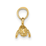 10K / 14K Yellow Gold 3-D Polished Mini Manatee Charm - Product Photo
