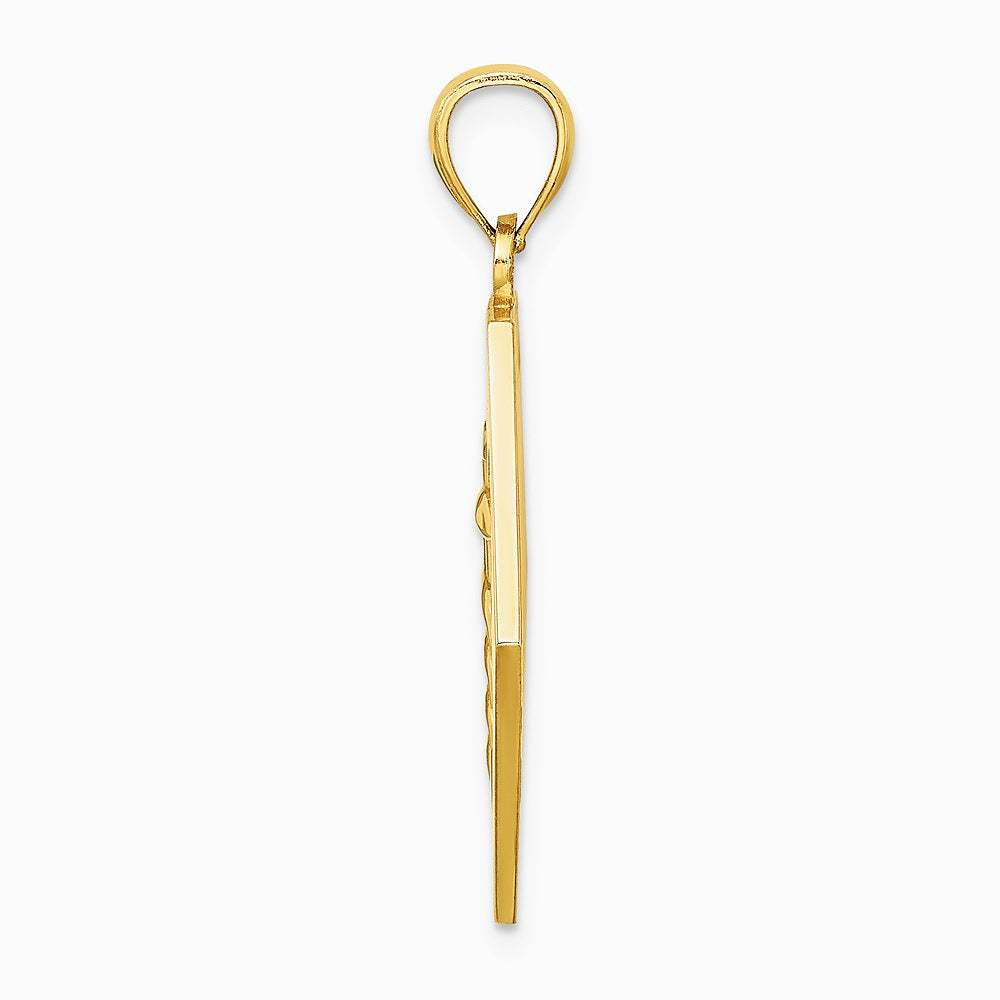 10K / 14K Yellow Gold Medical Disc Pendant - Product Photo